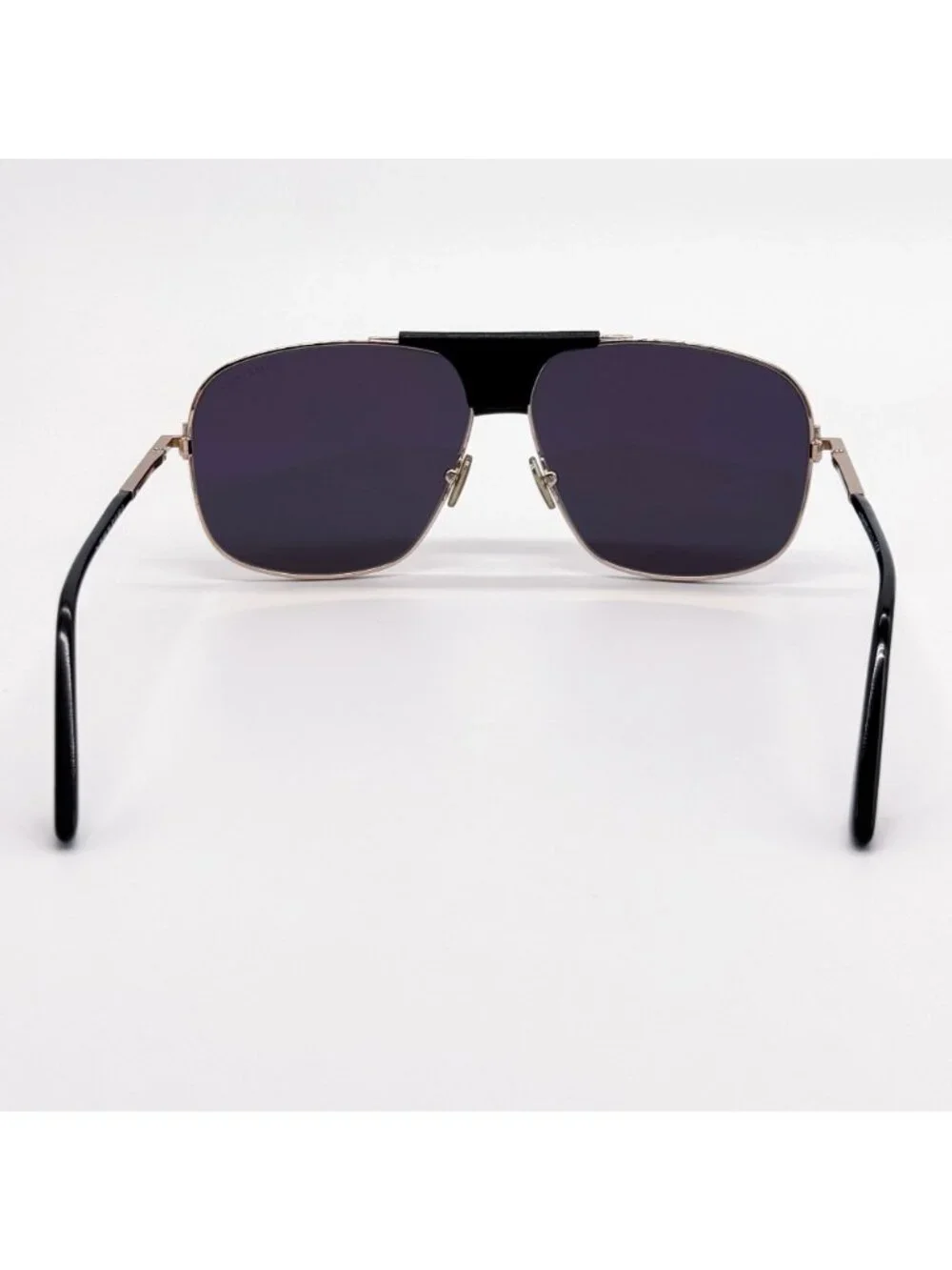 New Tom Ford Tex TF1096 28A Pilot Frames Gray Gold Sunglasses Authentic
